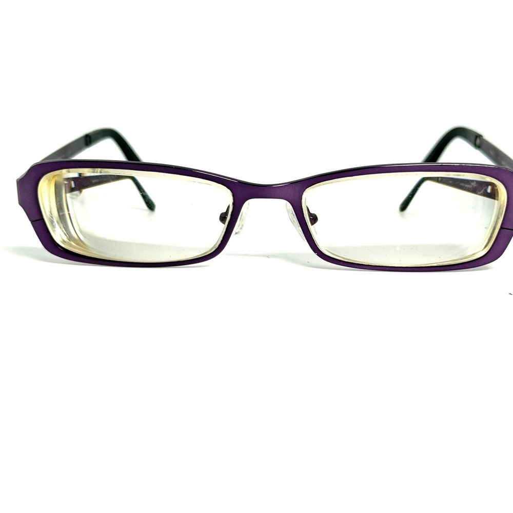 Modo Purple Metal Rectangular Eyeglass Frames Handmade Japan 48-17